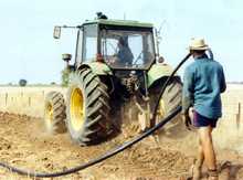 Laying 50mm pipe with John Deere (Zetor).jpg Laying 50mm pipe with John Deere (Zetor).jpg